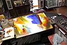 Click for interactive time-lapse haute conduite watercolor in progress.